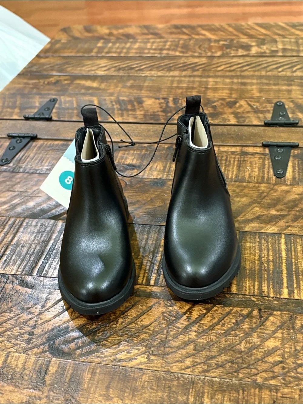 Cat & Jack Black Kids' Chelsea Boots with Side Zipper